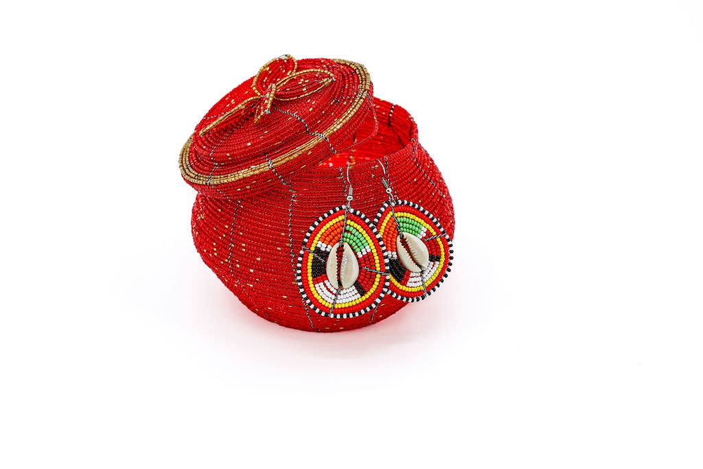 Beaded Pot Jewelry Organizer