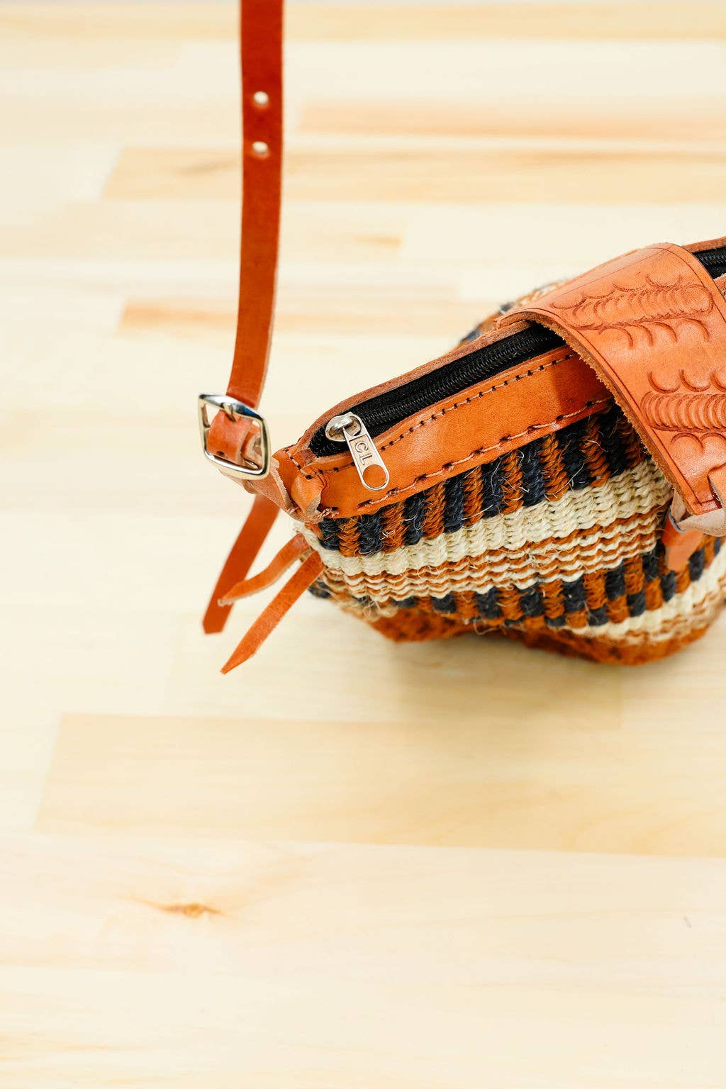 Fair Trade Long Strap Sisal Purse