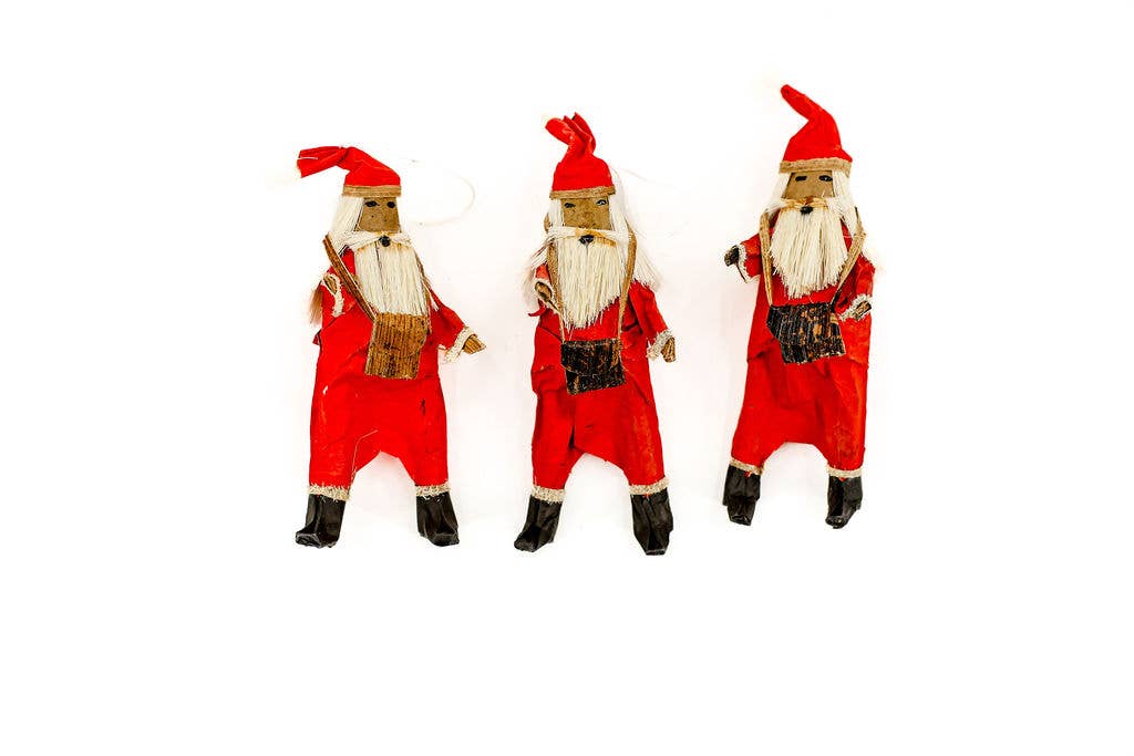 Christmas Ornament, Santa Claus, Set of 6