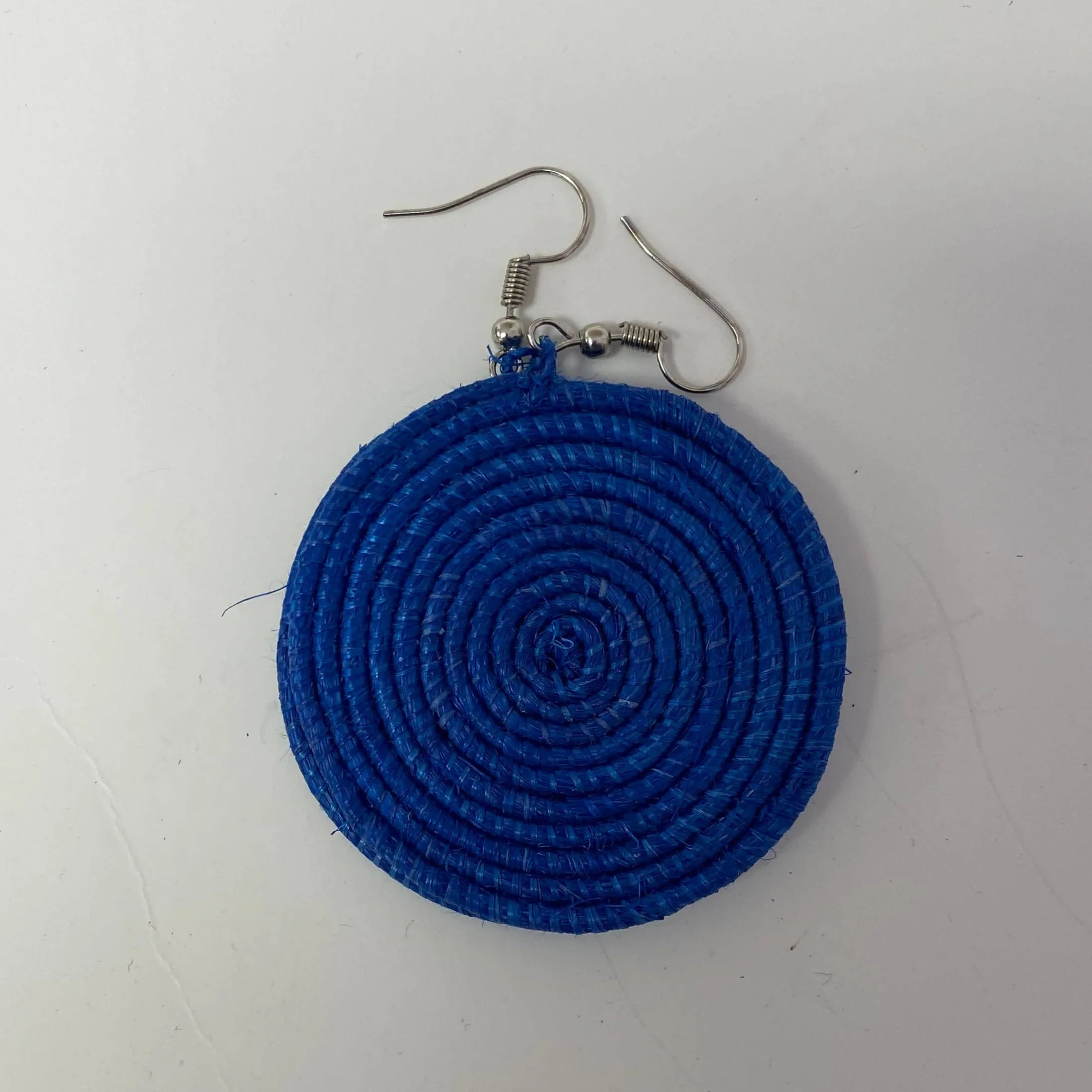 Bright Fair Trade Raffia Woven Earrings, Set of 12