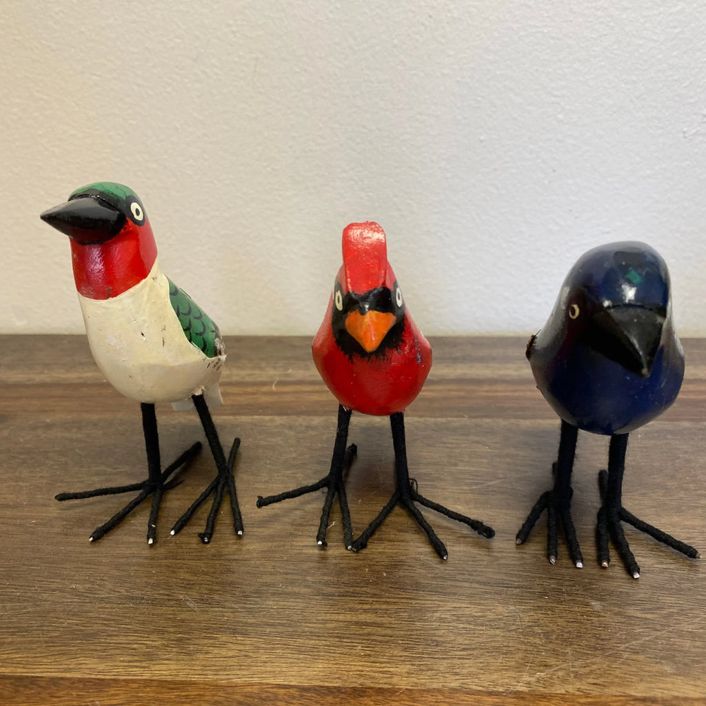 Handpainted Standing Bird Figurines