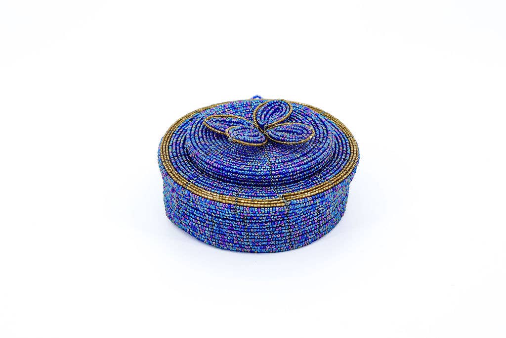 Beaded Round Jewelry Organizer