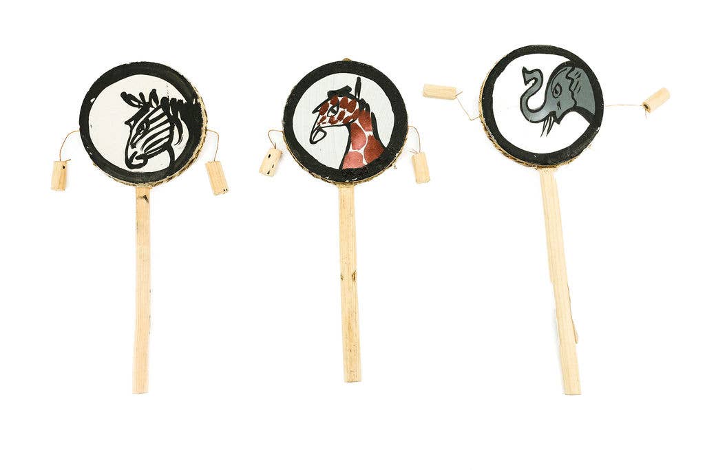 Natural Safari Tic Toc Drum, Set of 3