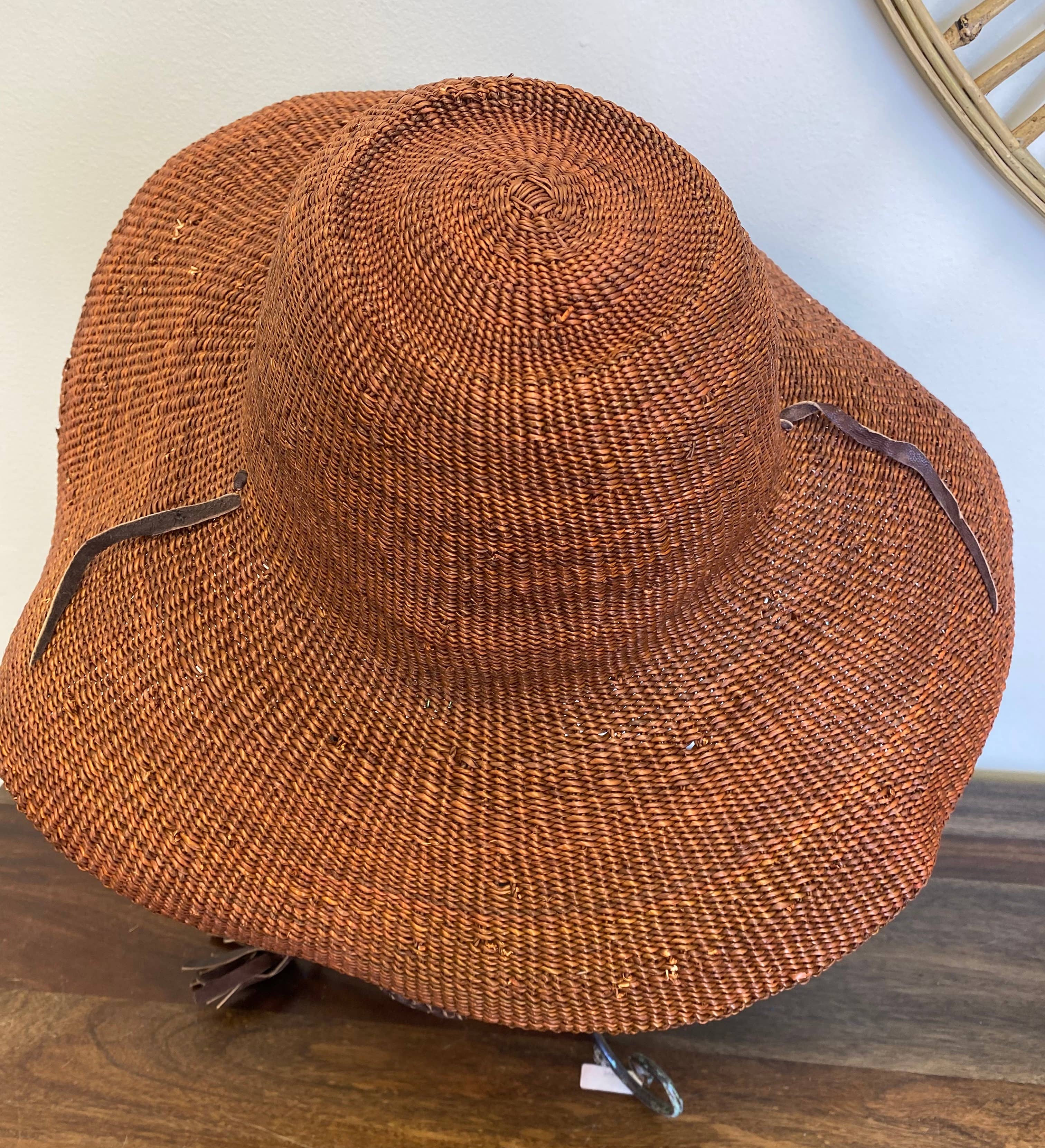 Colorful African Straw Sun Hat