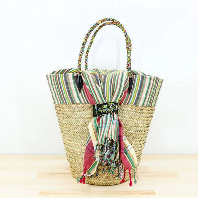 Kikapu Lamu Natural Tote Basket