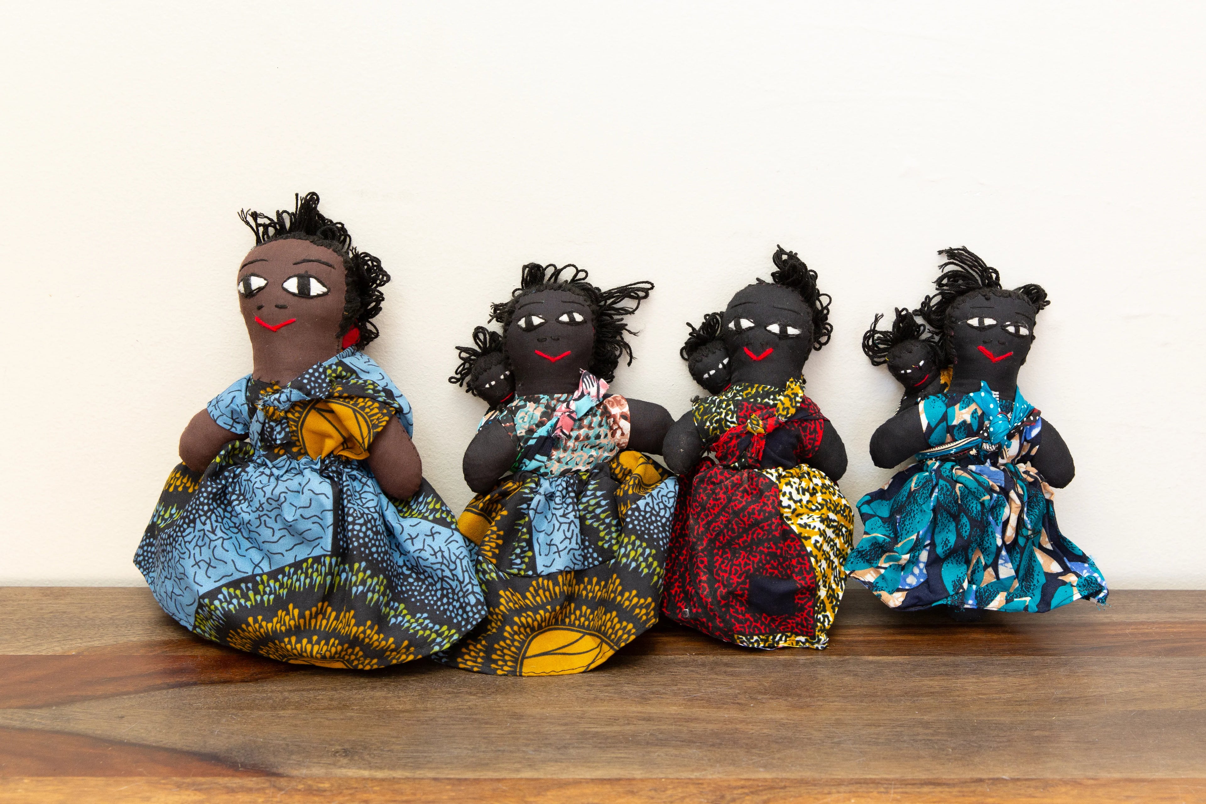 African Cloth Black Doll