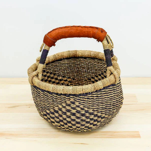 Market Basket, Blue and Natural