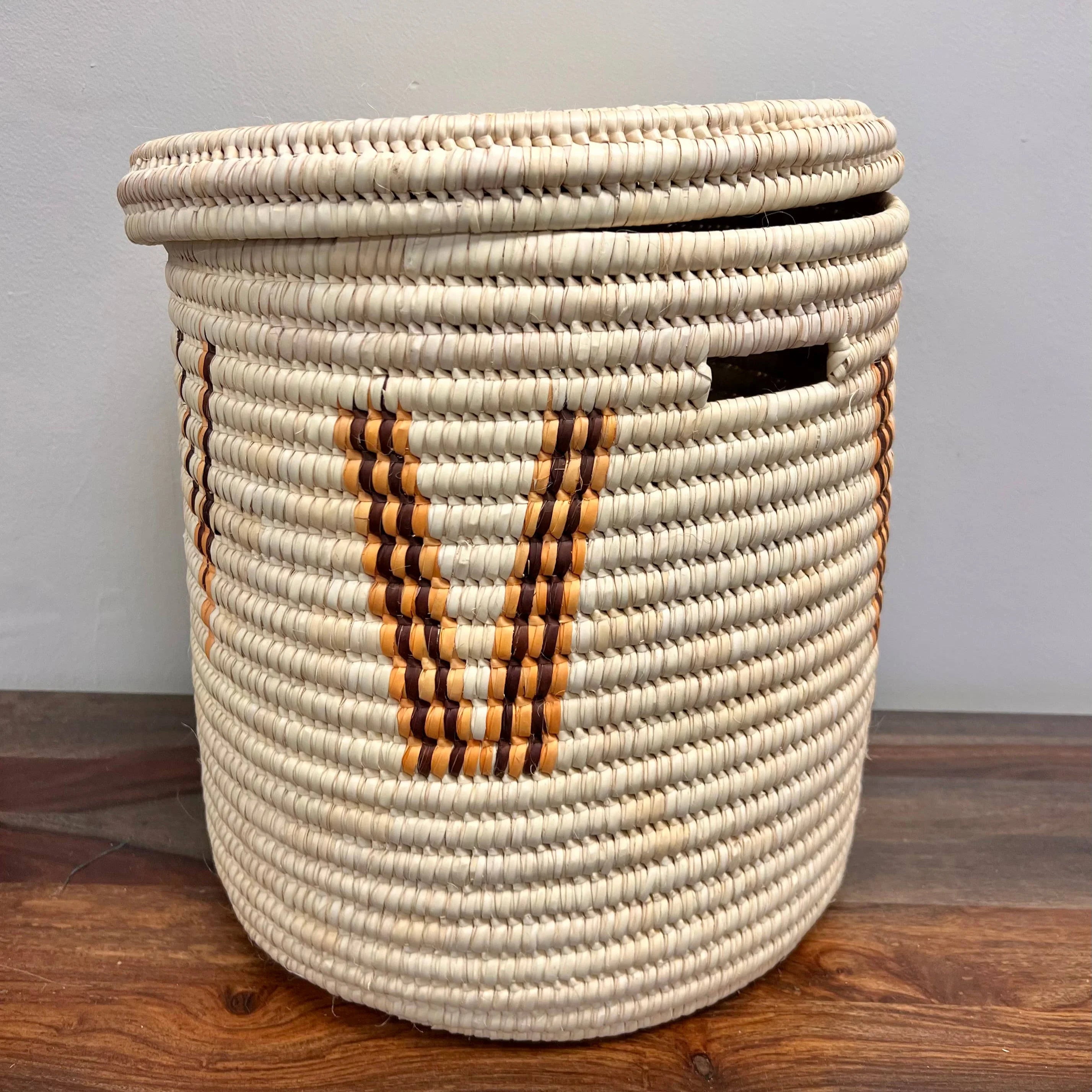 Lidded Turkana Laundry Hamper