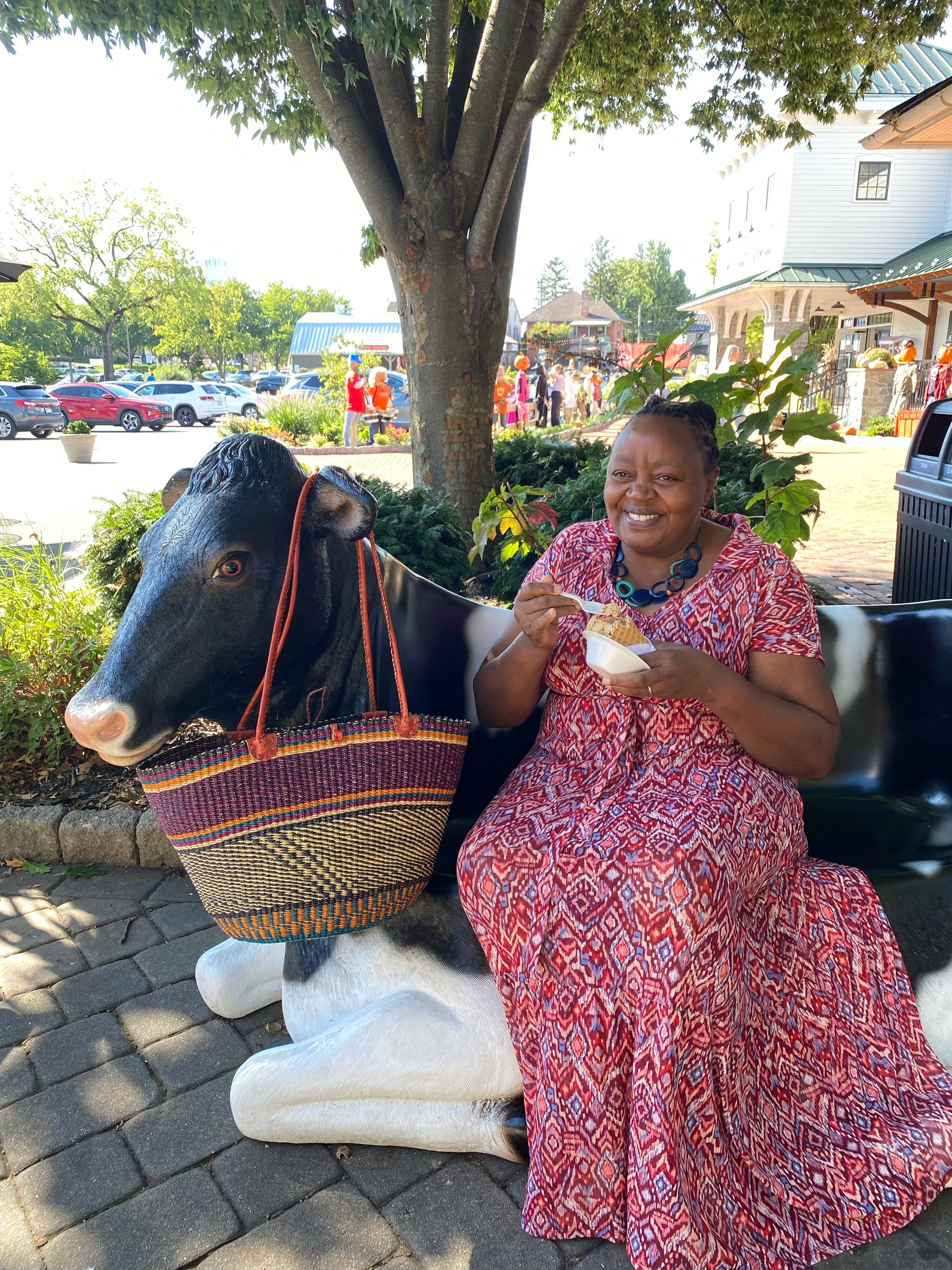 Shoulder Bag with Leather Handles