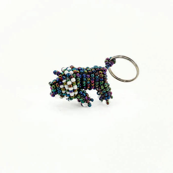 Safari Animal Beaded Keychain, Set of 12