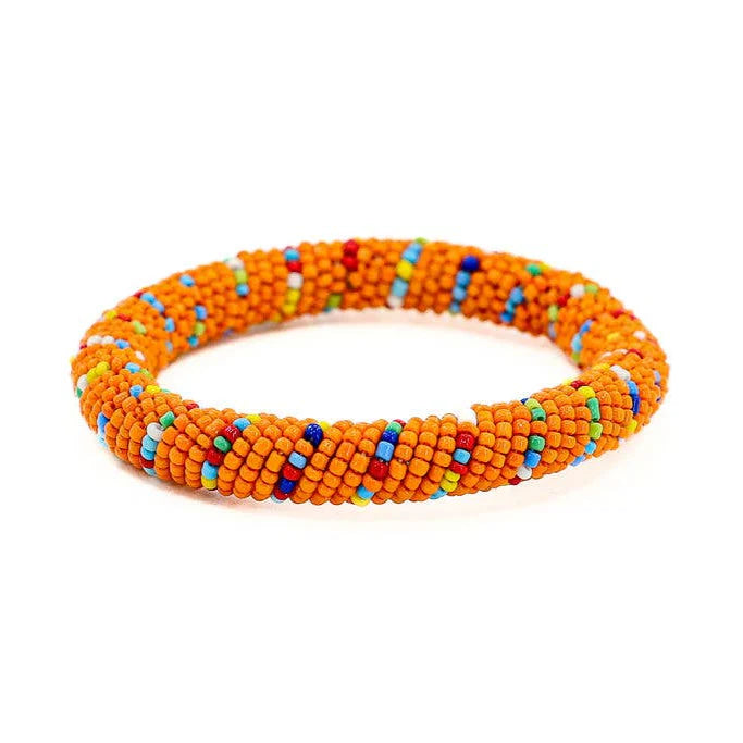 Maasai Beaded Bracelet Stack, Set of 12