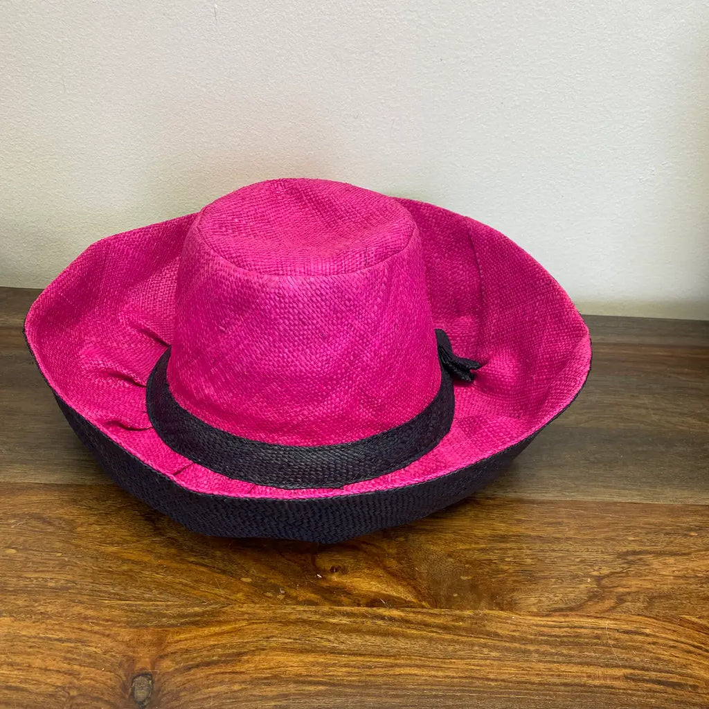 Short Brim Sun Hat, Handmade in Madagascar
