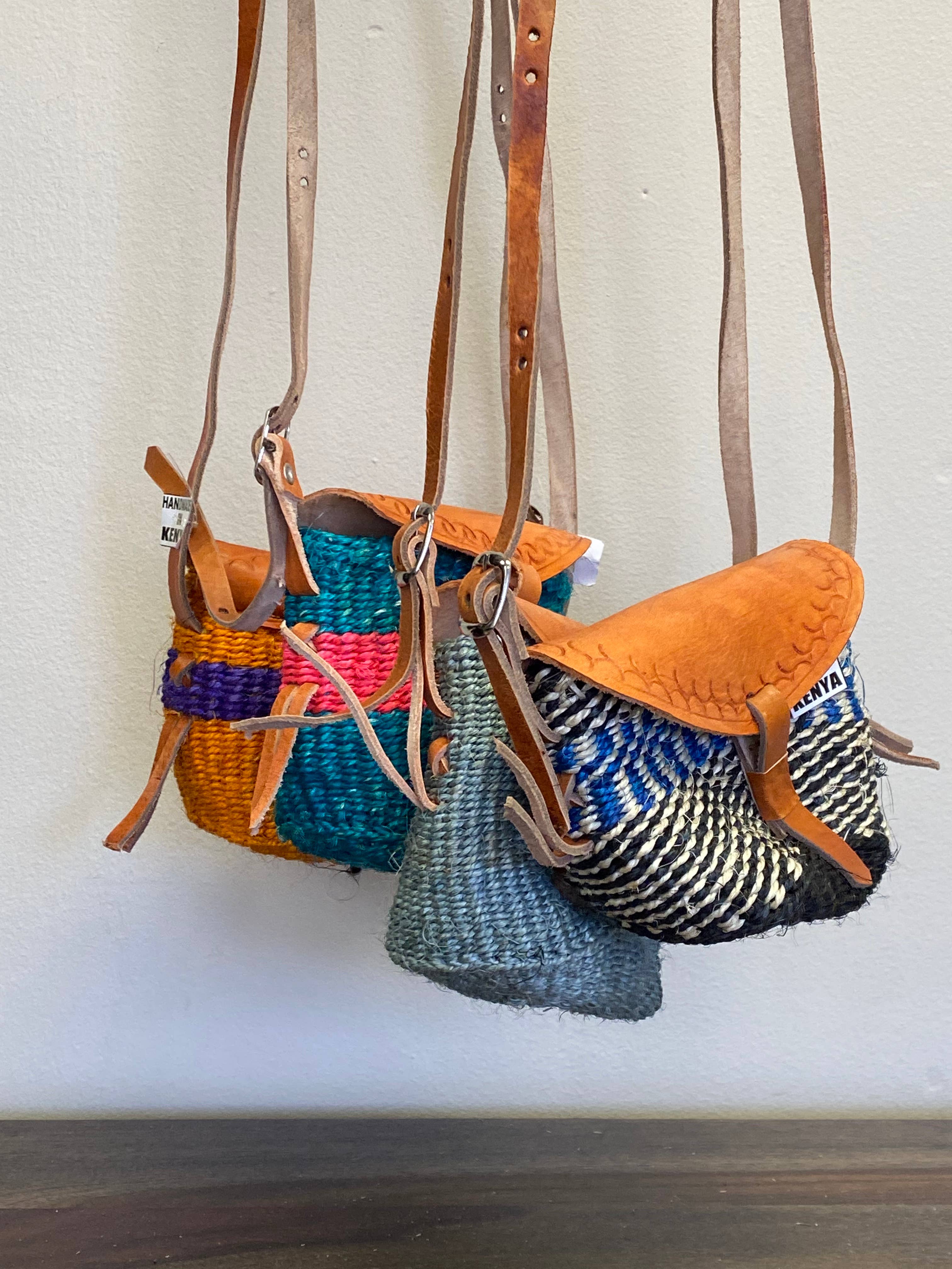 Fair Trade Long Strap Sisal Purse