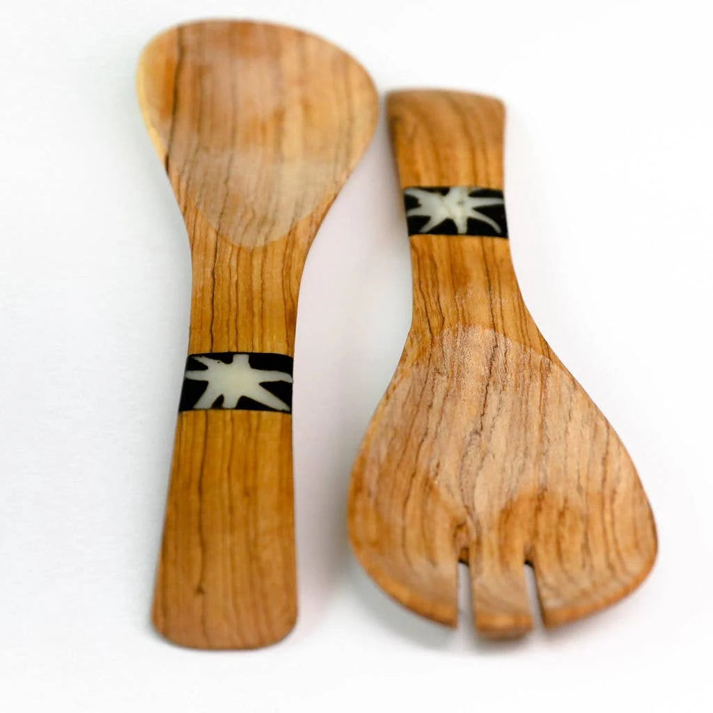 Wooden Serving Spoons, Short