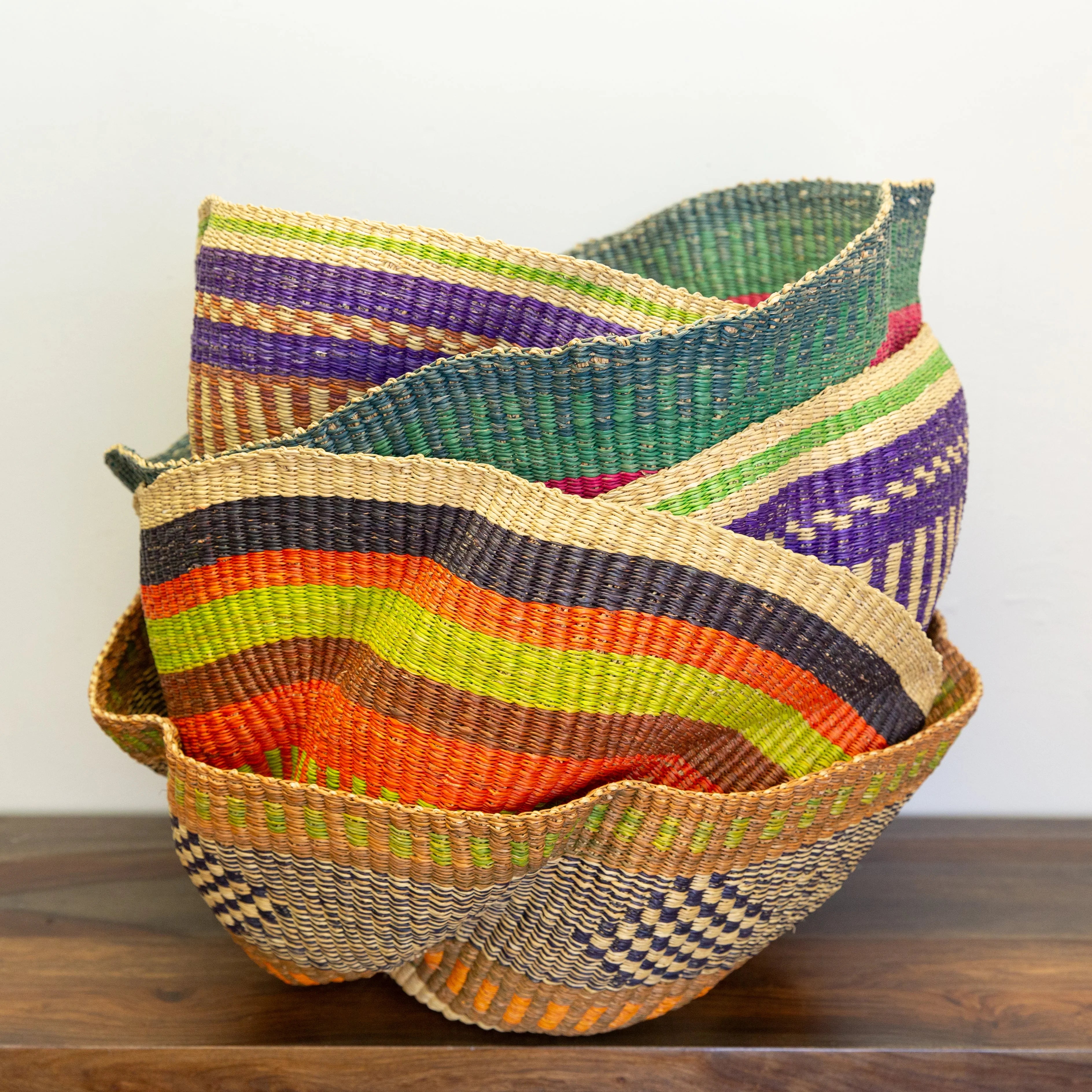 Wavy Decorative Storage Basket