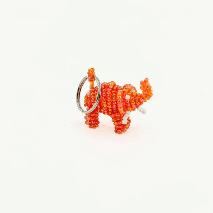 Safari Animal Beaded Keychain, Set of 12