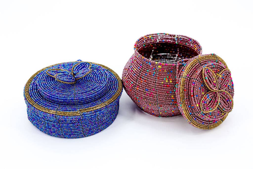 Beaded Pot Jewelry Organizer