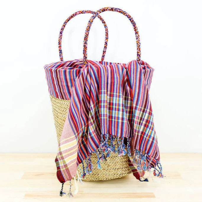 Kikapu Lamu Natural Tote Basket