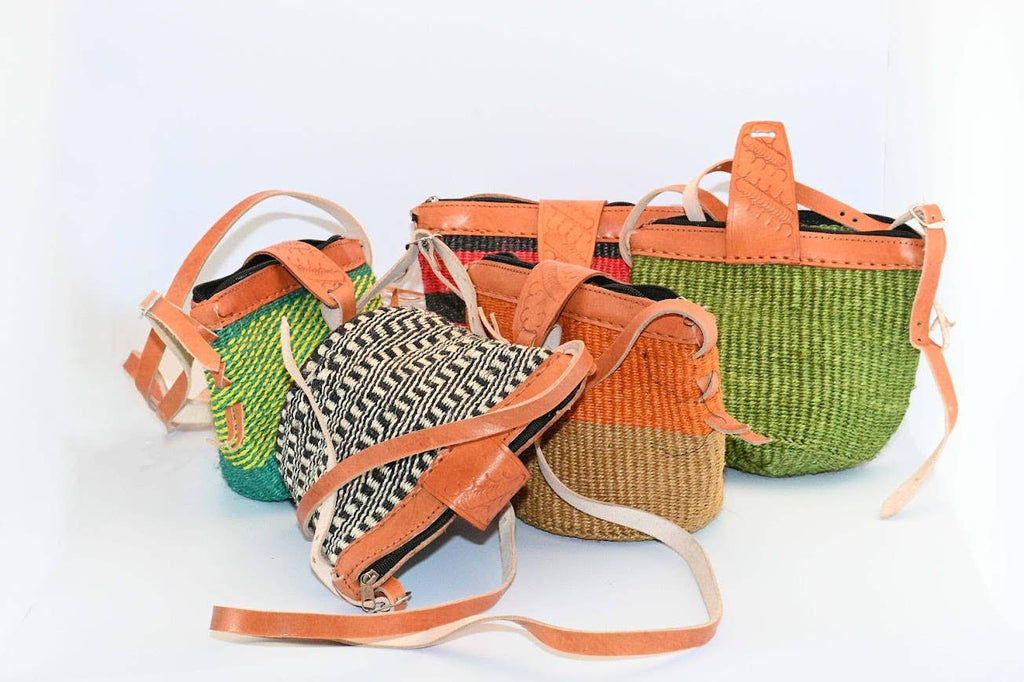 Fair Trade Long Strap Sisal Purse