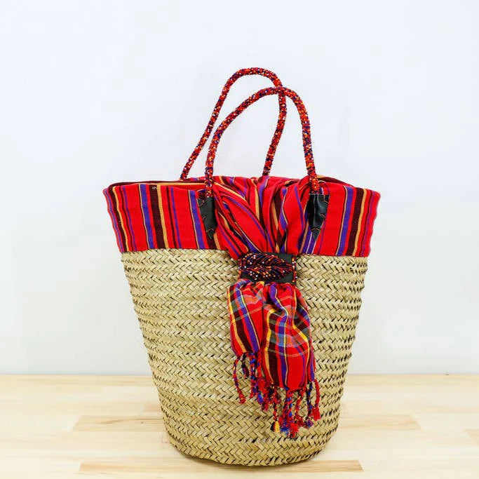 Kikapu Lamu Natural Tote Basket