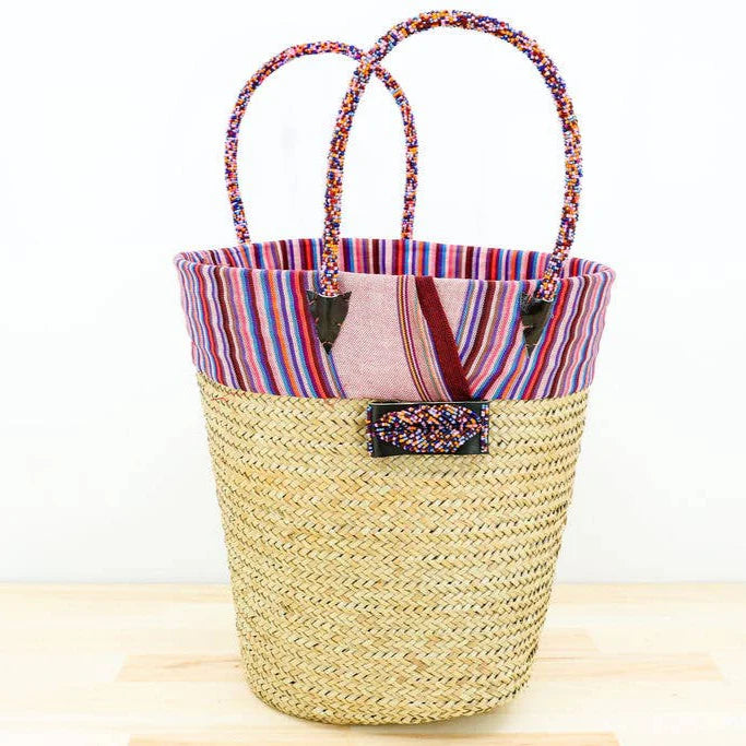 Kikapu Lamu Natural Tote Basket