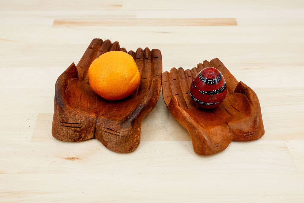Wooden Helping Hands Bowl