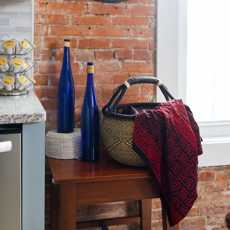 Market Basket, Blue and Natural