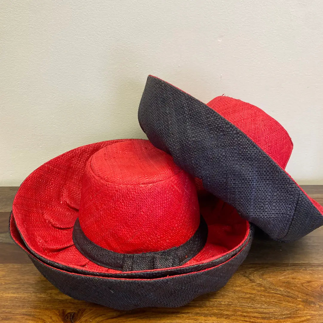 Short Brim Sun Hat, Handmade in Madagascar