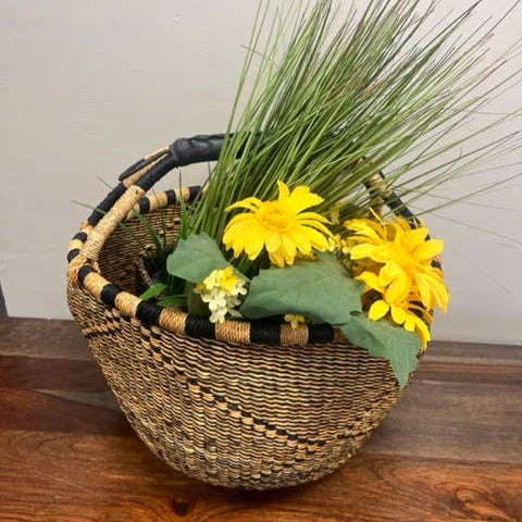 Market Basket, Blue and Natural