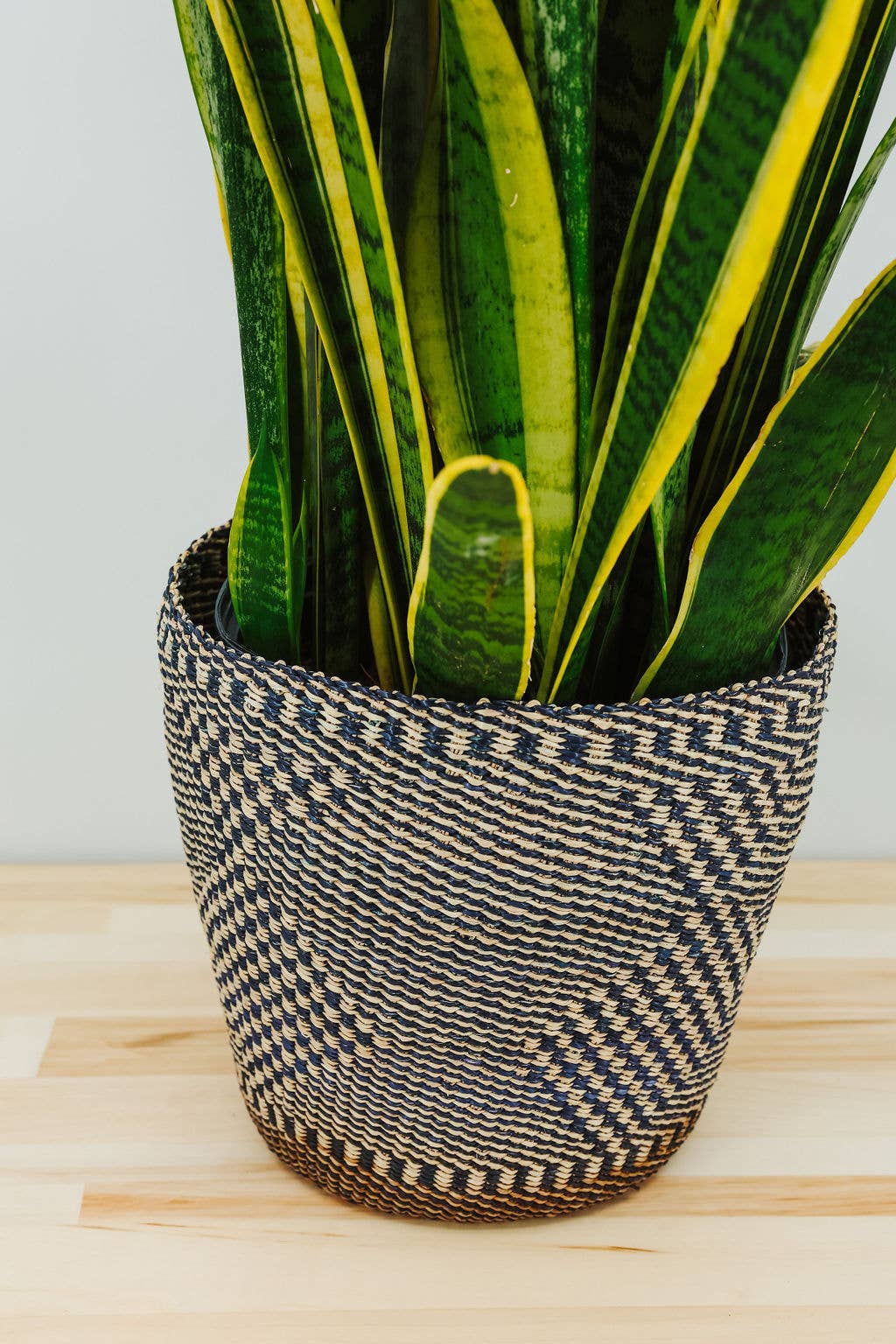Potted Planter, Diamond Weave