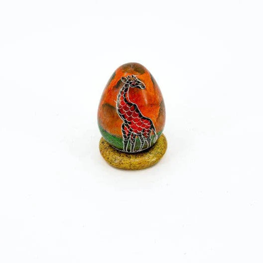 Soapstone Animal Egg Figurine