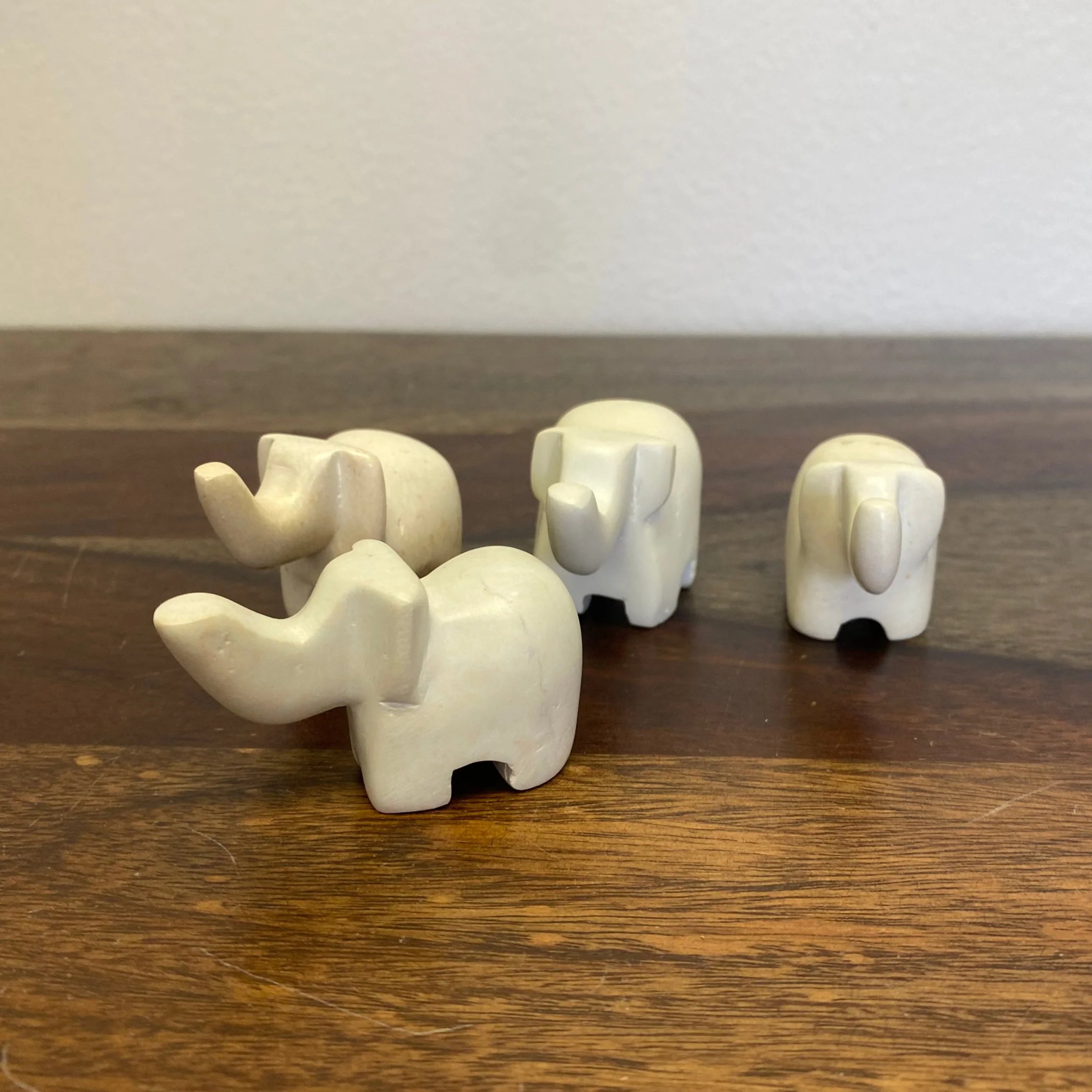 Elephant Soapstone Animal Figurine