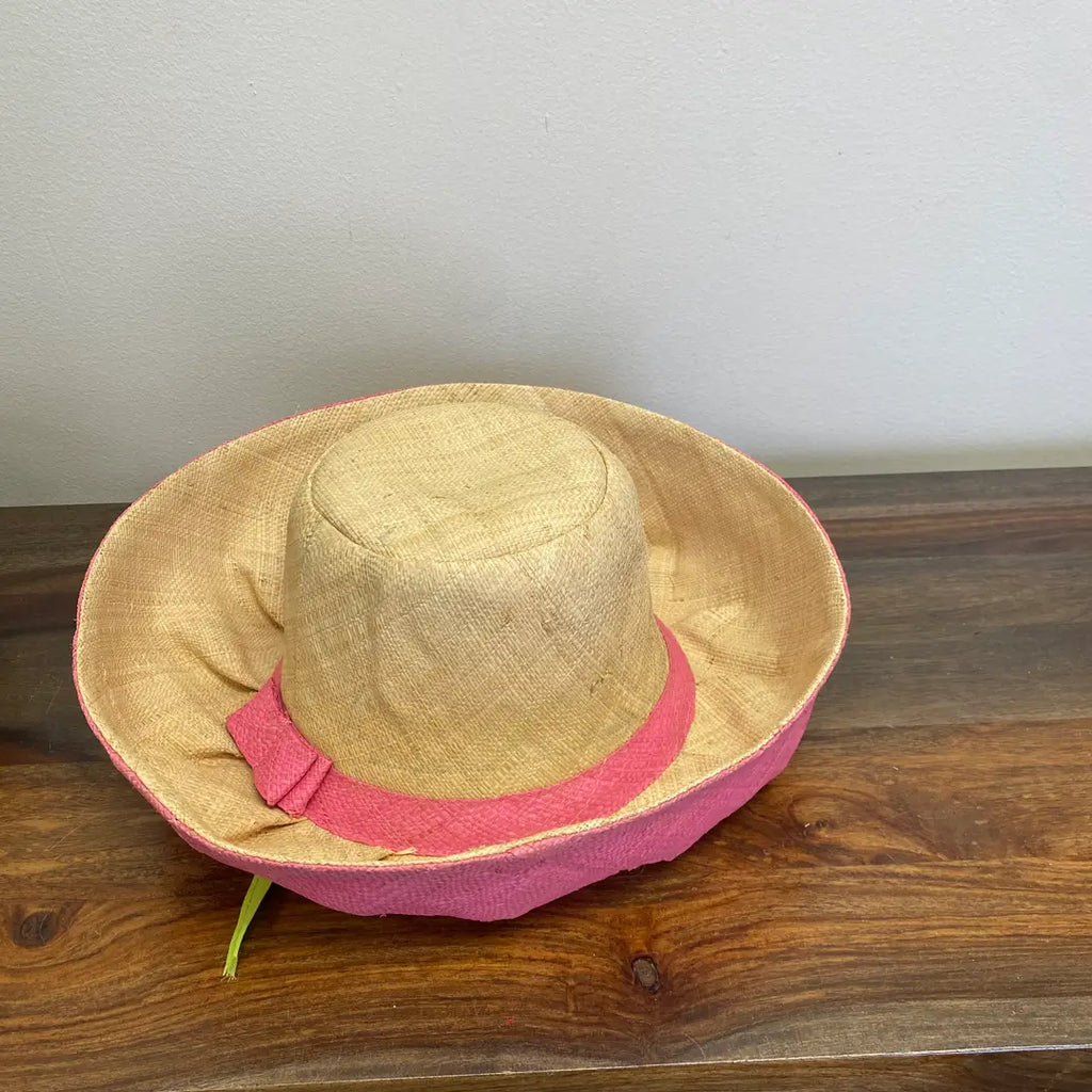 Short Brim Sun Hat, Handmade in Madagascar