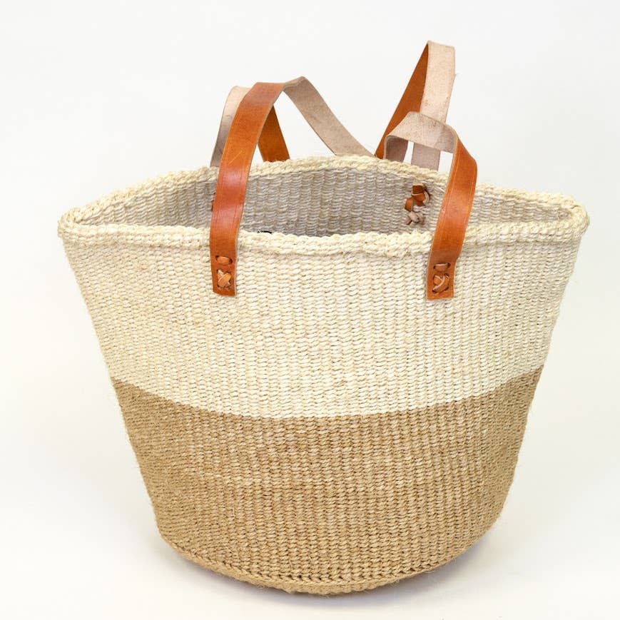 Natural Wilma Long Handled Tote Bag