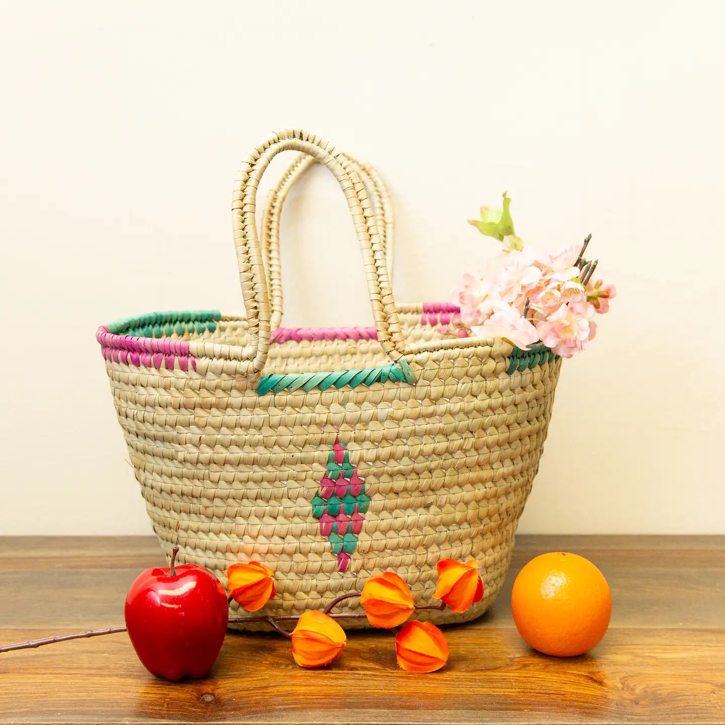 Multi-Colored Oval Kikapu Vegan