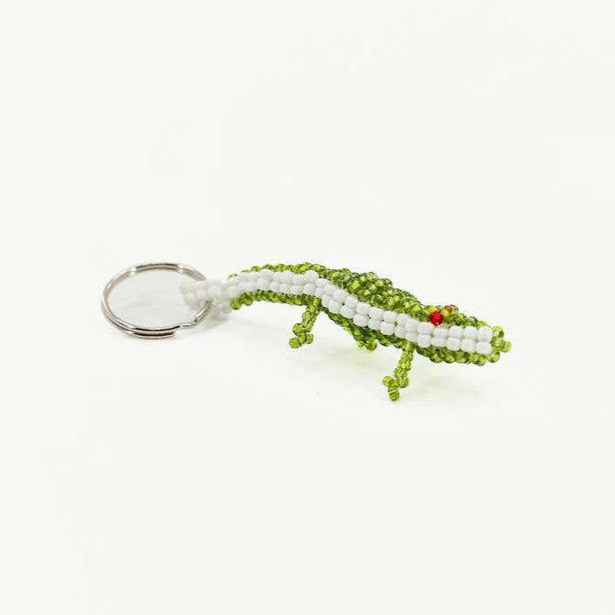 Safari Animal Beaded Keychain, Set of 12