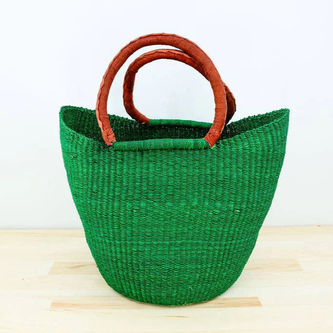 U-Shopper Tote Basket Bag, Solid