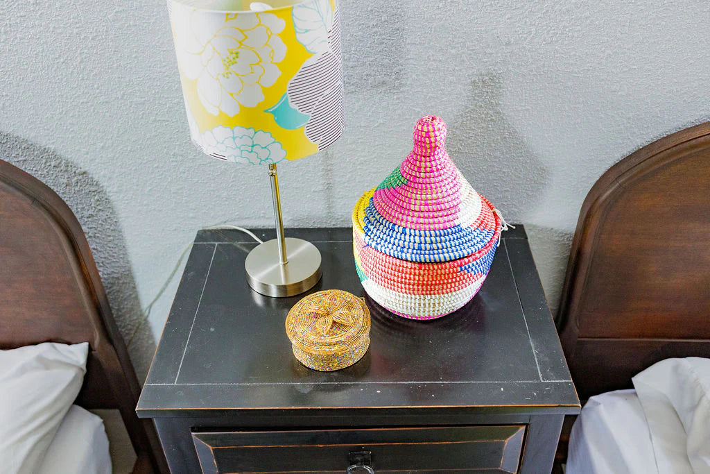Assorted Sweet Grass Large Lidded Baskets