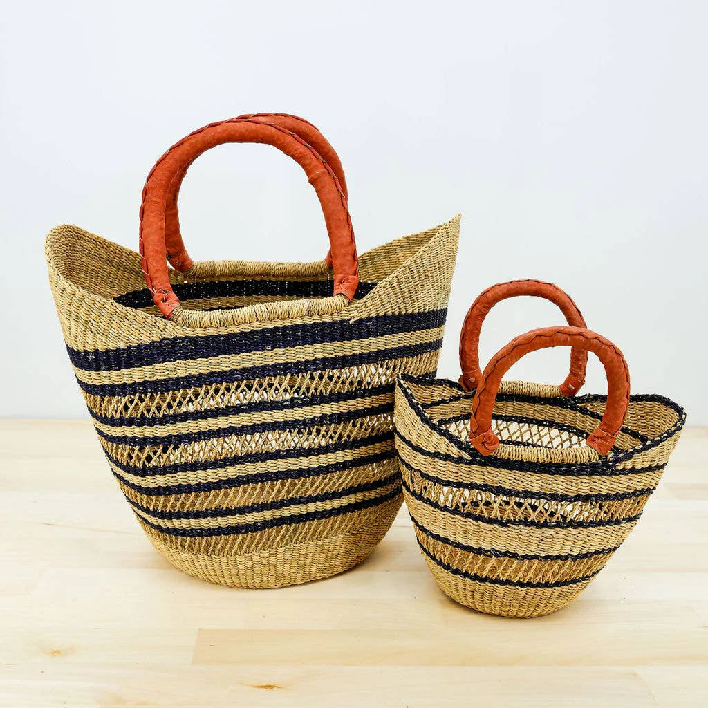 U-Shopper Tote Basket Bag, Small