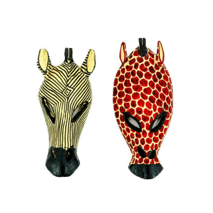 Safari Animal Wooden Mask