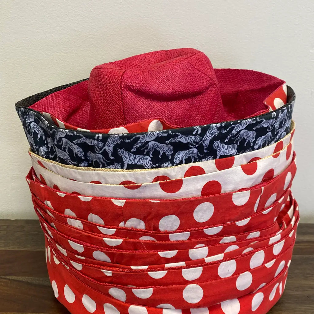 Short Brim Sun Hat, Handmade in Madagascar