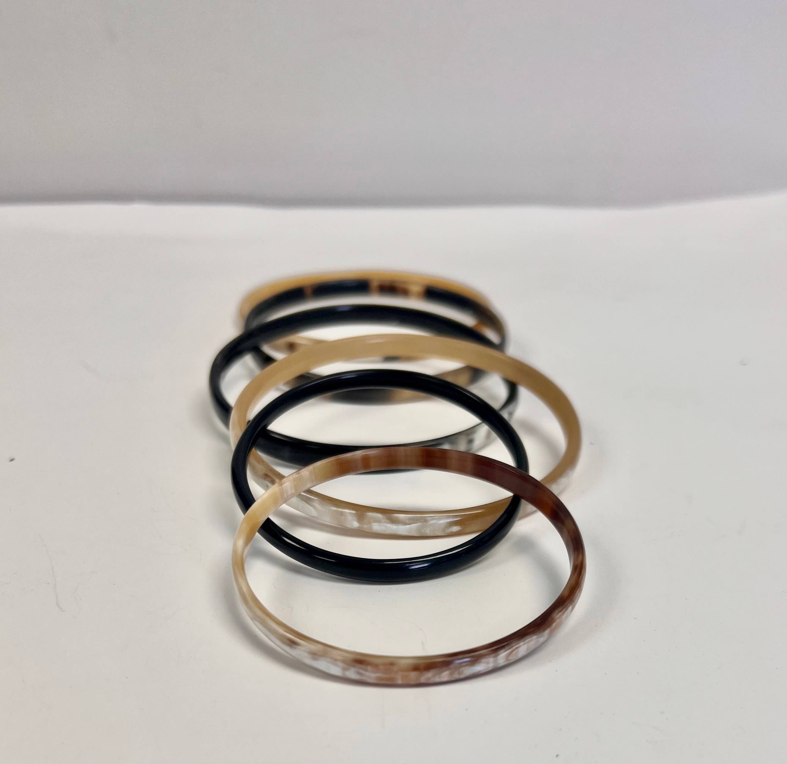 Horn Bracelets, Set of 6