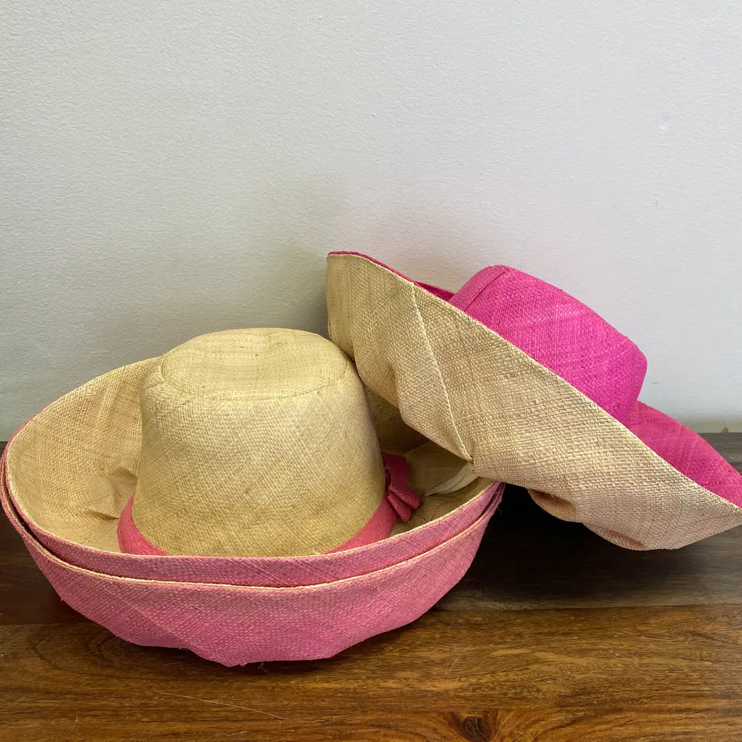 Short Brim Sun Hat, Handmade in Madagascar