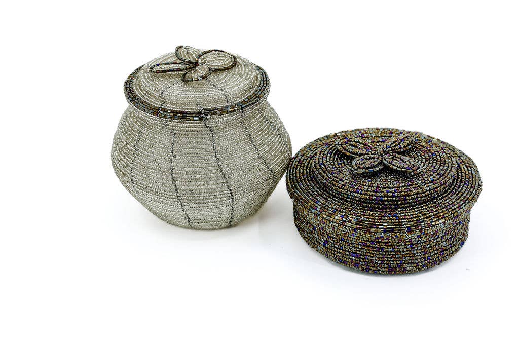 Beaded Pot Jewelry Organizer