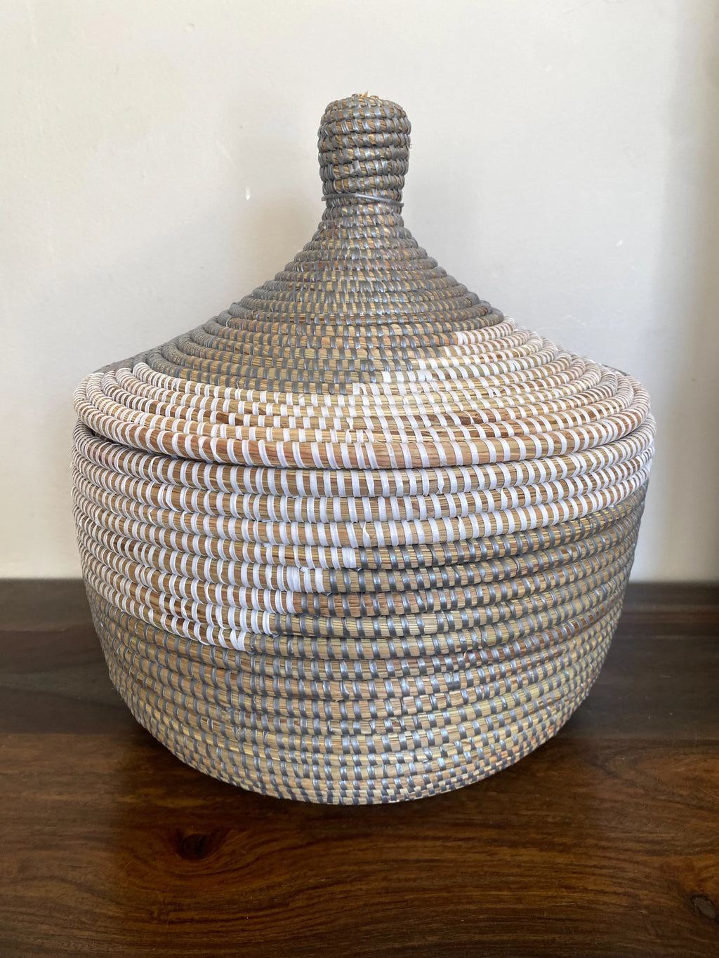 Assorted Sweet Grass Large Lidded Baskets