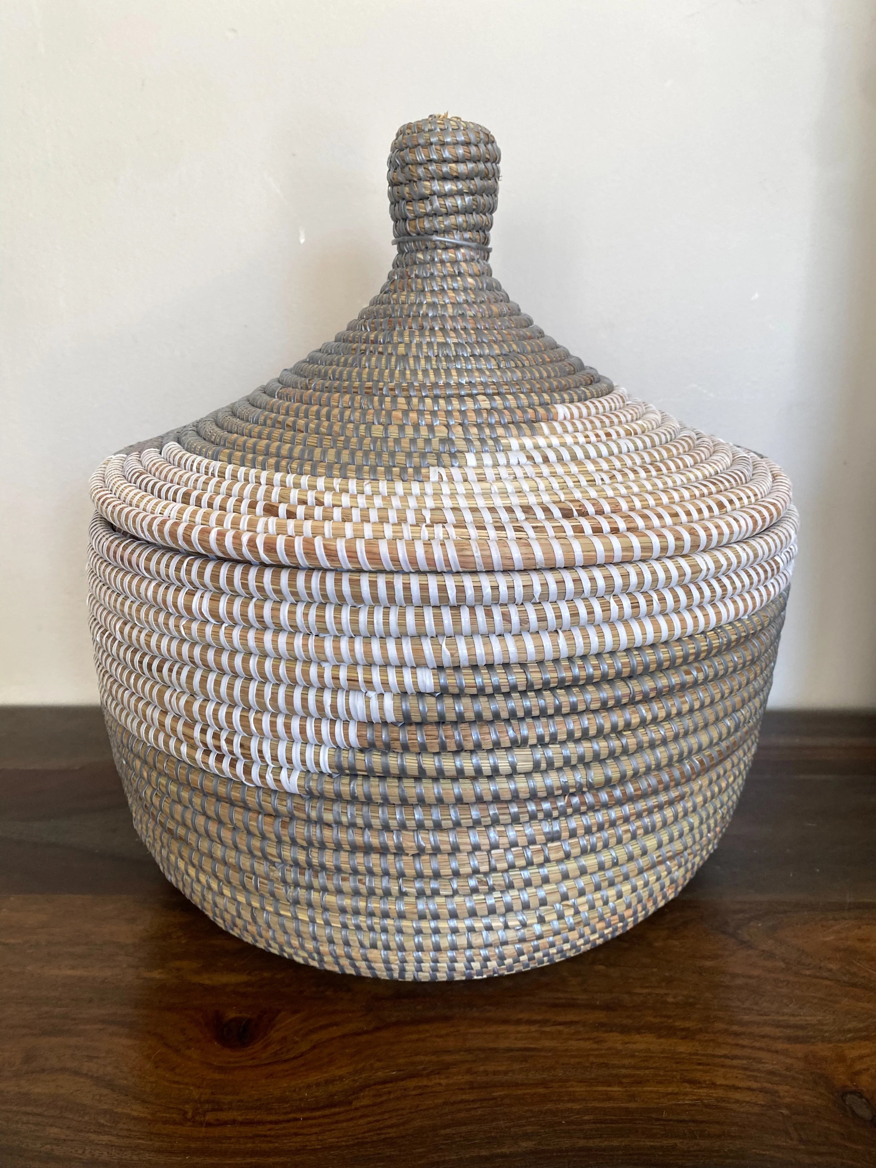 Assorted Sweet Grass Large Lidded Baskets