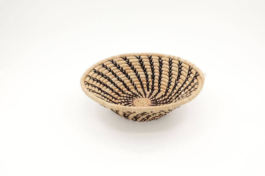Black Raffia Fruit Basket