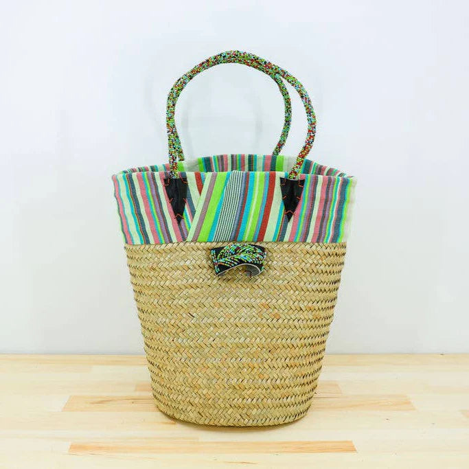 Kikapu Lamu Natural Tote Basket
