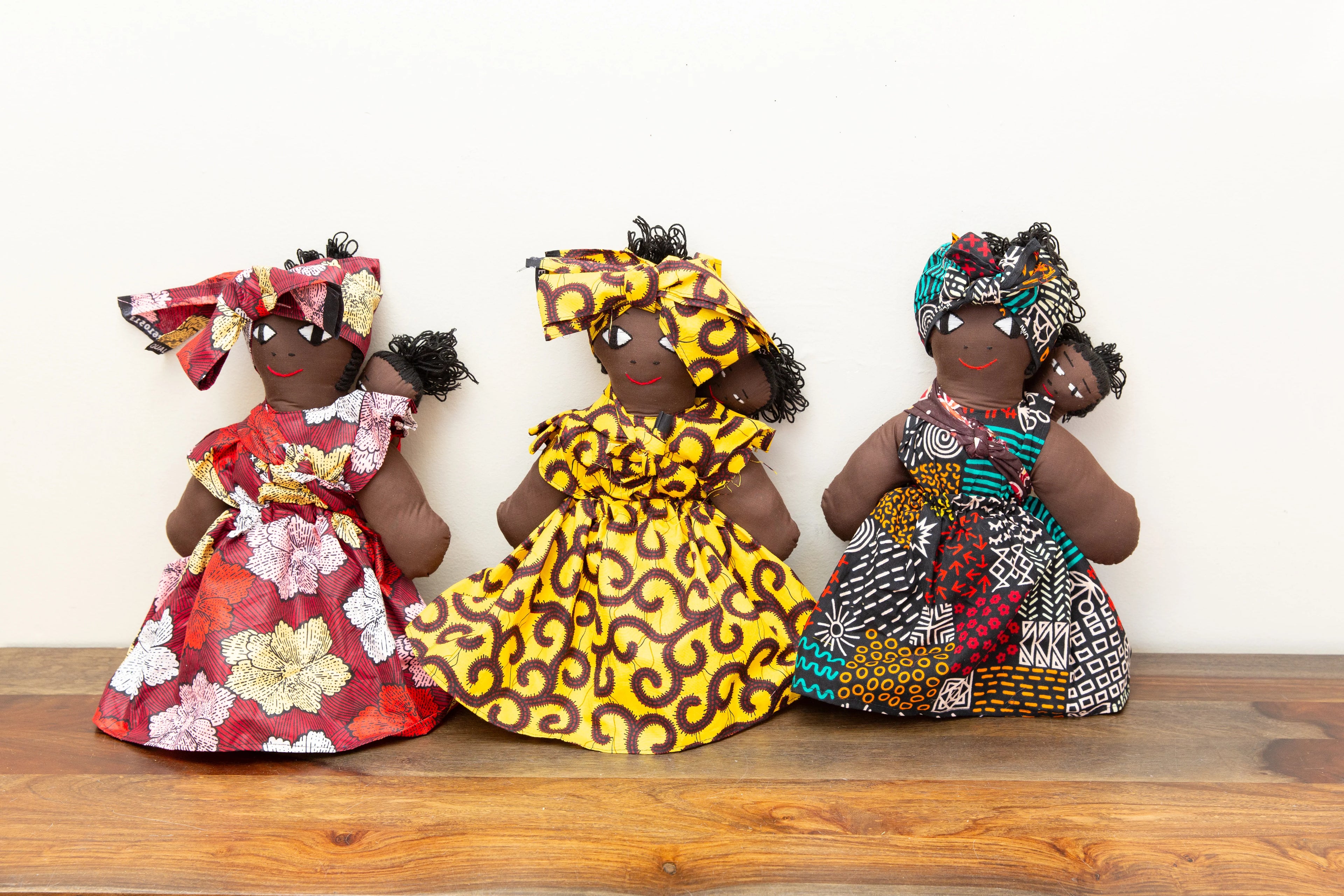 African Cloth Black Doll