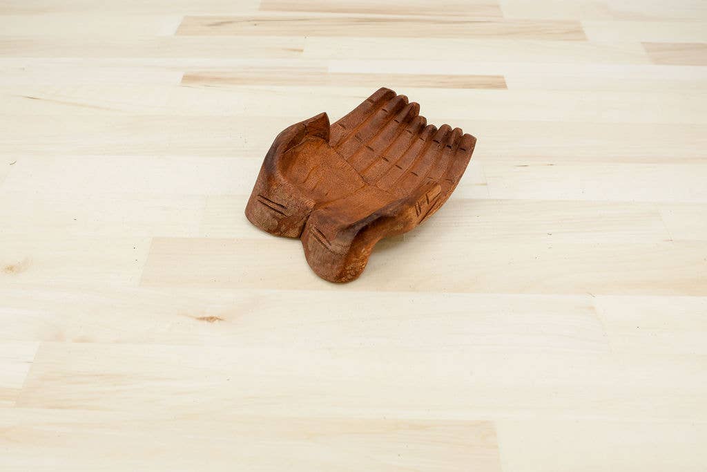 Wooden Helping Hands Bowl